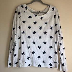 Blue and white Gap Body top